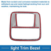 Honda N-BOX (2023) Black Wood Grain Front Row Light Trim Bezel