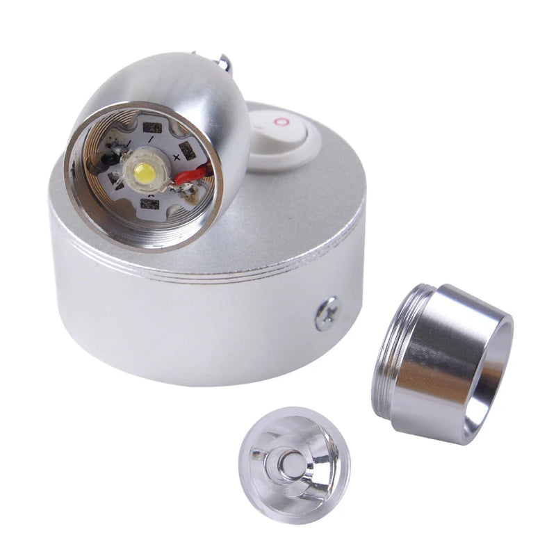 Camper Van RV Caravan Boat Interior 12V 1W LED Spot Reading Lights