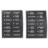 Marine Switch Panel Push Button 6 Gang Splashproof S/S with LED Indicators