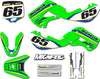 Kawasaki KX 65 Custom Sticker Kit Delta Style