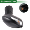 Ford Fiesta Mk7 Electric Adjust Black Right Side Door Mirror (2017-2023)