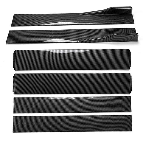 Chevrolet Malibu 86.6'' Carbon Style Side Skirt Rocker Panel Lip (2010-2021)