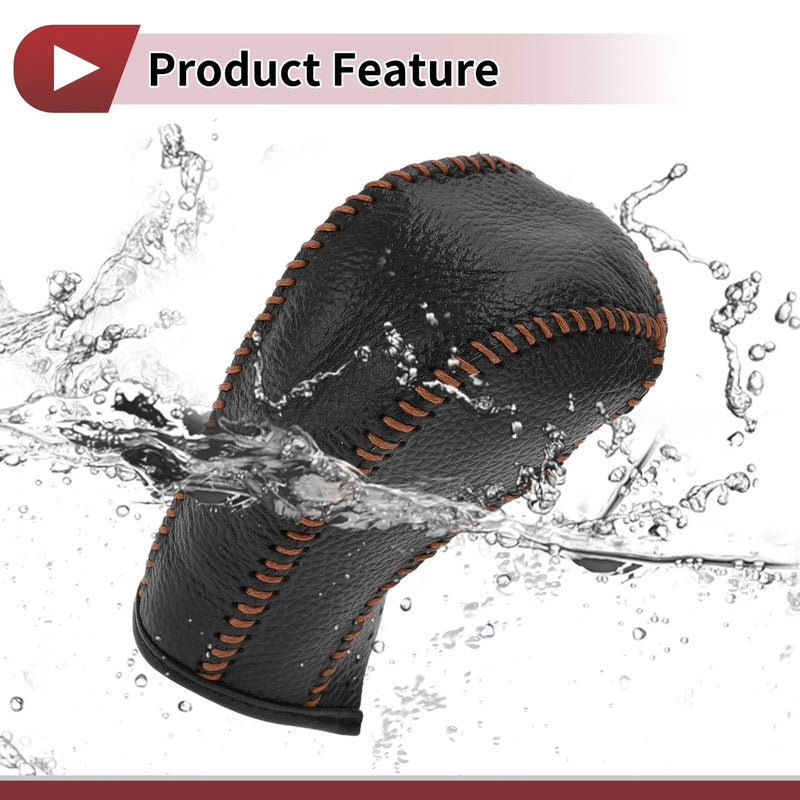 Chevrolet Cruze Gear Shift Knob Cover Pebbled Black/Brown