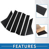 Honda Accord (2018-2022) Black Carbon Fiber 6 x Car Pillar Window Trim Covers