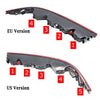 Audi Q7 EU Version Rear Bumper Lower Taillight w/ 4 Bulbs (2016-2023)