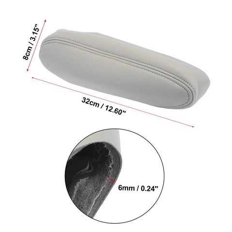 Chevy Tahoe Car Front Seat Armrest Cover 2 x Microfiber Leather Gray