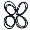 4x Door Rubber Weatherstrip Fits Toyota Corolla Altis CE120 ZZE121 ZZE122 4D D05