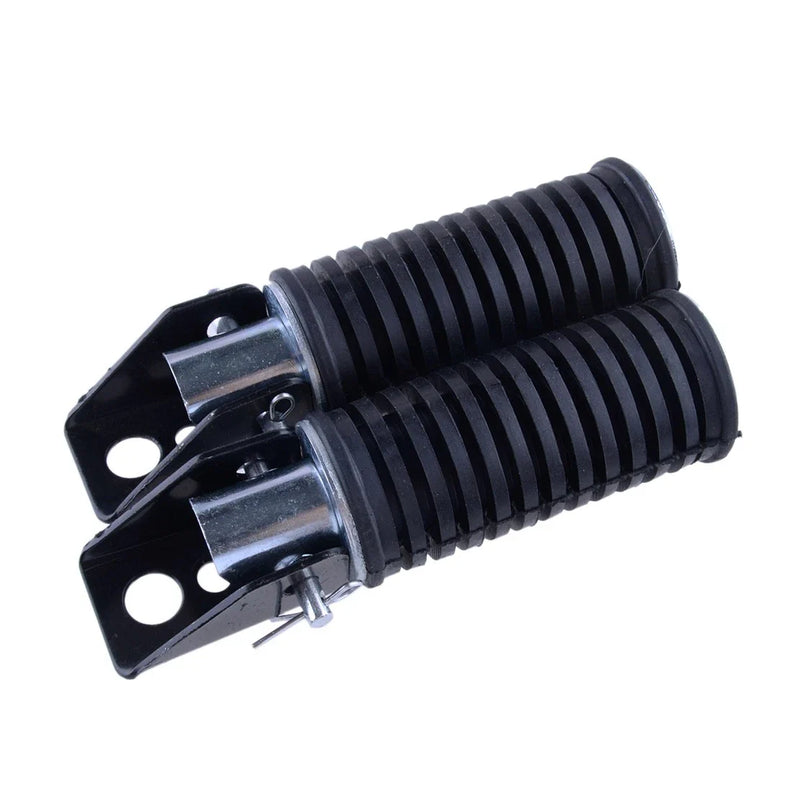 Suzuki GN125 QJ125 GS125 2 x Motorcycle Footpegs Rear Pedals (2000-2023)