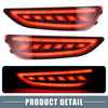 Hyundai Accent 2 x Rear Bumper Reflector LED Brake Lights Red (2012-2017)