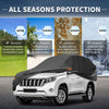 Toyota Land Cruiser Waterproof 210D-PU Car Cover with Driver Door Zipper