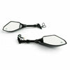 Motorcycle Rearview Mirrors 10mm Integrated Turn Signal Lights