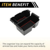 Jeep Wrangler JL JLU (2018-2022) Black Red Center Console Organizer Tray