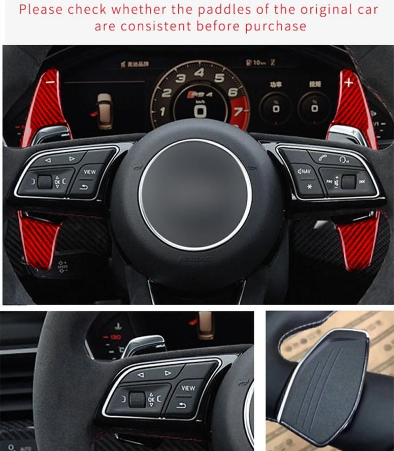 Audi R8 RS3 RS4 RS5 TT RS Steering Wheel Shift Paddle Extensions (2007-2023)
