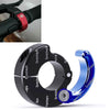Motorcycle ATV 21-28mm Handlebar Blue CNC Helmet Hook Holder
