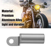 Motorcycle Mirror Handlebar Extender 10mm Aluminum Alloy Titanium Tone