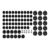 Harley Touring Road Street Glide 75X Black Engine Bolt Topper Caps (07-16)