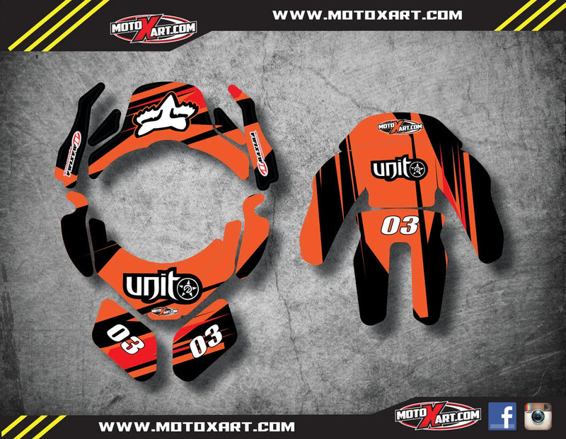 Leatt Brace 4.5 Custom Rider ID Kit - Digger Style Decals/Stickers
