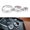 Alfa Romeo Giulia Stelvio Silver Central Control Multimedia Knob Ring (2017-2019)