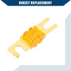 Car Motorcycle - Gold Tone Orange 10 x Mini ANL 40A Fuses