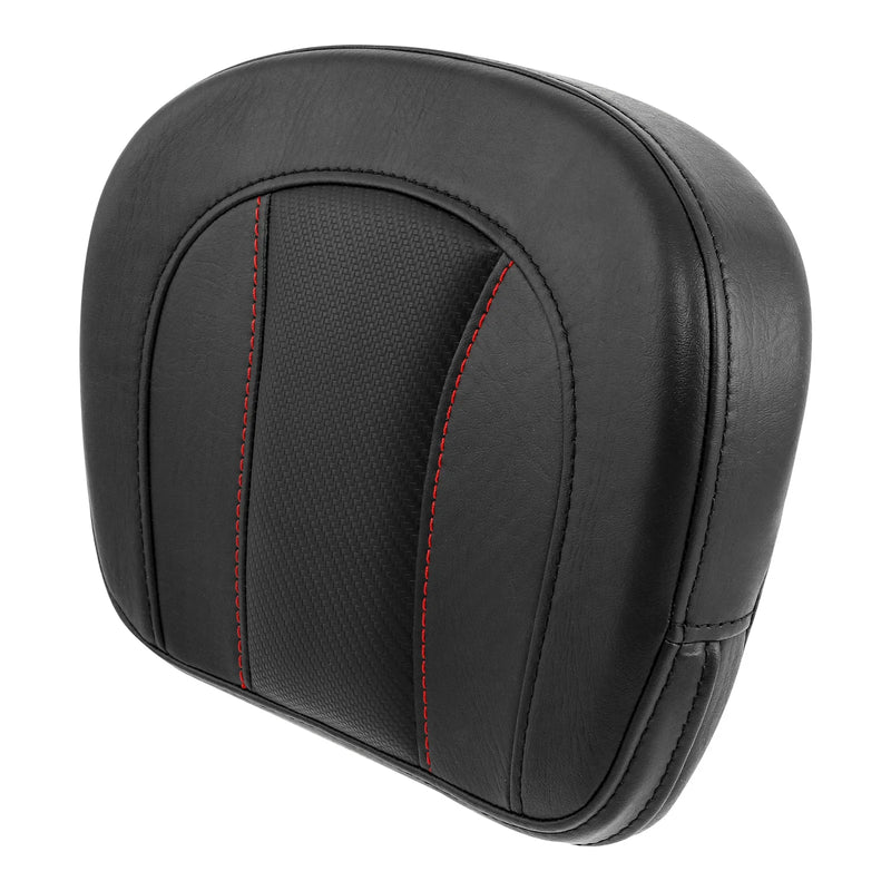 Harley Touring Street Glide Passenger Sissy Bar Backrest Red Stitching