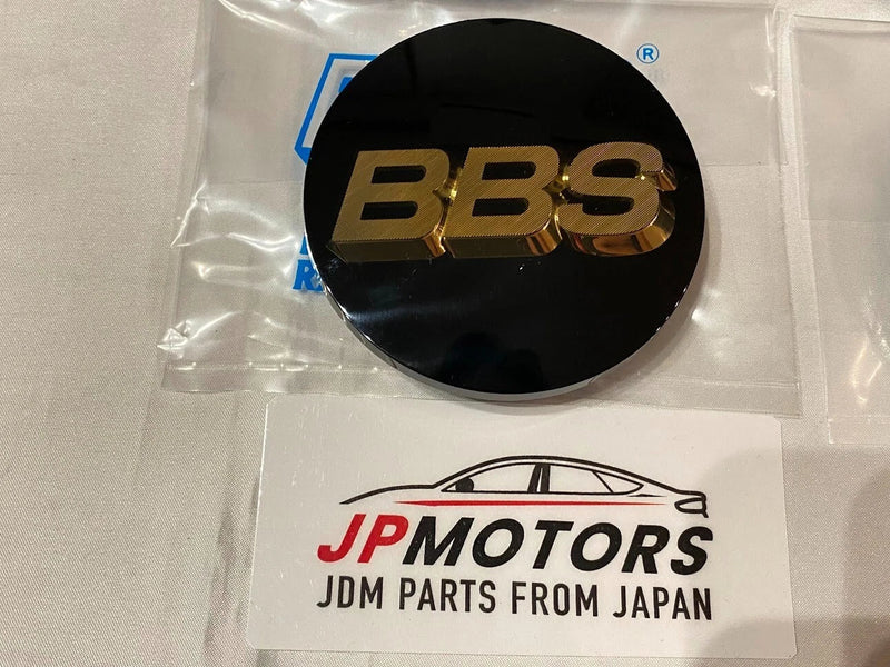 Make Model Center Caps 70mm Genuine Emblem Black Gold 3D Logo 4pcs