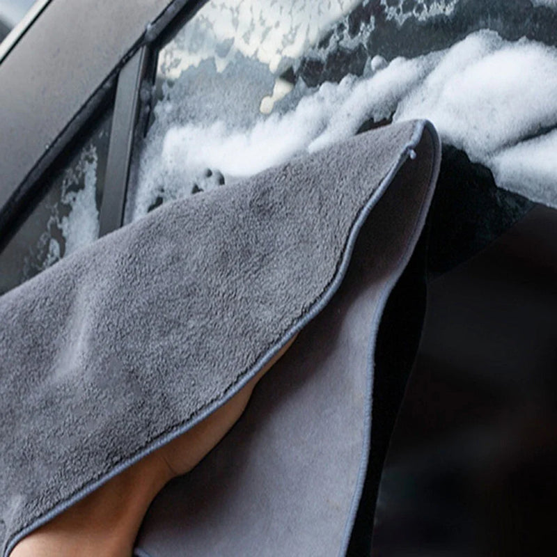 Car Shammy Cleaning Cloth 30cm60cm Absorbent Coral Fleece