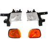 Headlight Kit For 99-2003 Dodge Ram 1500 Van 98 B3500