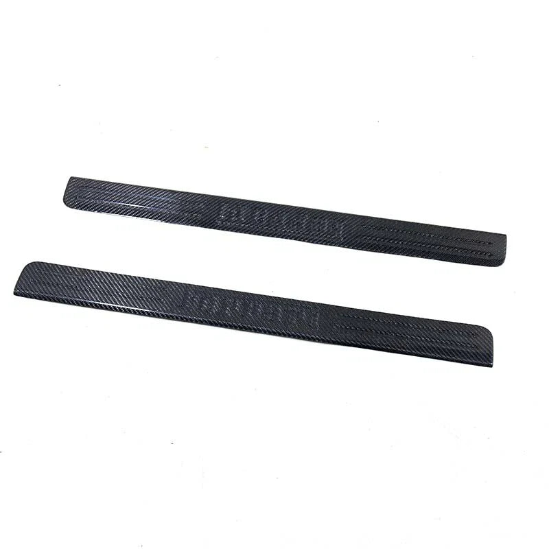 Ferrari F458 F488 Real Carbon Fiber Door Sill Welcome Pedal Cover Trim Fit