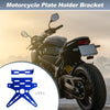 Motorcycle Plate Mount Aluminum Alloy Blue 26*10 mm Hole