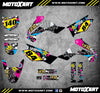 Kawasaki KLX 140 (2008-2018) Decals Custom Graphic Kit RUSH Style