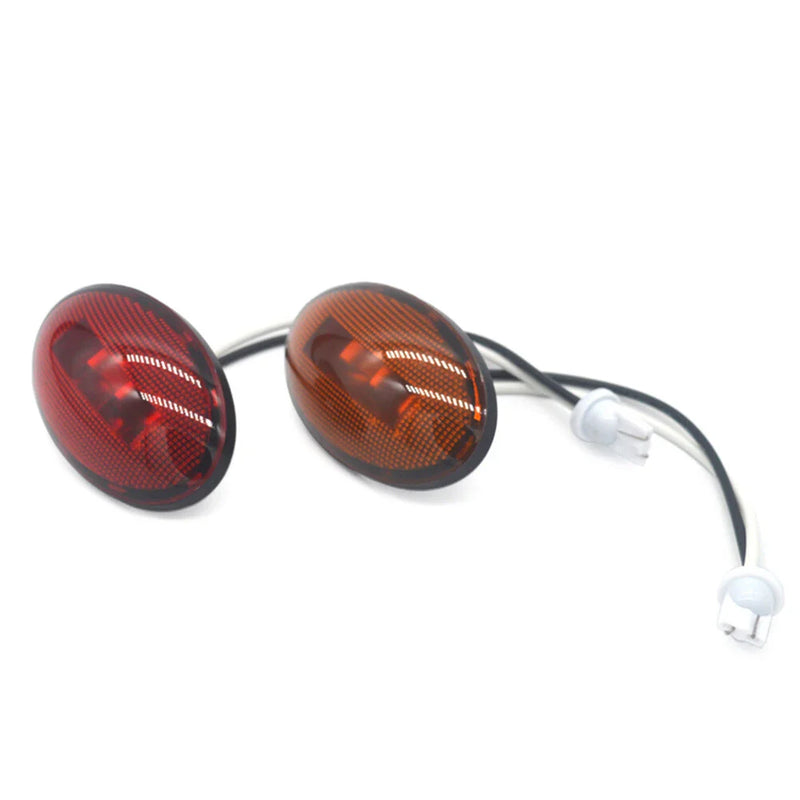 Car Bus Trailer Lorry Tractor Motorhome 3 x LED Oval Side Marker Lights