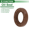 Oil Seal 25x40x8mm 5 Pcs FKM Rubber High Pressure Brown