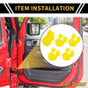 Jeep Wrangler JL JLU (2018-2024) - Yellow Door Limiting Cover Trim