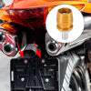 Motorcycle 10pcs Universal License Plate Frame with M6 Bolts Gold Tone