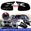 BMW X5 X4 X3 Gloss Black Snap-On Side Mirror Cover Cap (2014–2018)