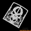 Yamaha YFZ350 Banshee Skull Stainless Radiator Grill Cover (1987-2012)