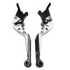 765 Street Triple R, SPEED TWIN CNC Silver Extendable Brake Clutch Levers