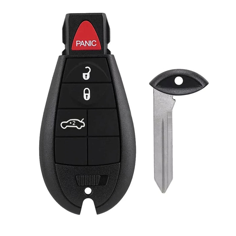Dodge Ram 1500, 3500, Jeep Cherokee 4 Button Remote Key Fob Case Shell