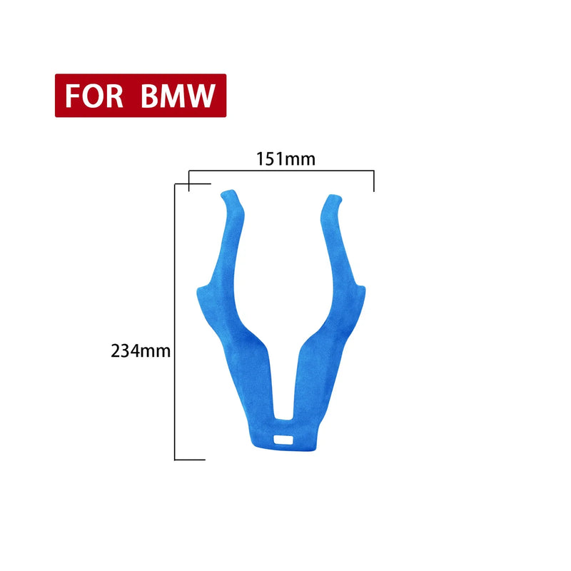 BMW F20 F22 F30 F32 F10 F15 1x Blue Leather Steering Wheel Cover Trim (2011-2020)