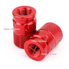 Car Motorcycle Bike MTB 2 x Aluminium Anti-Theft Valve Caps (F3)