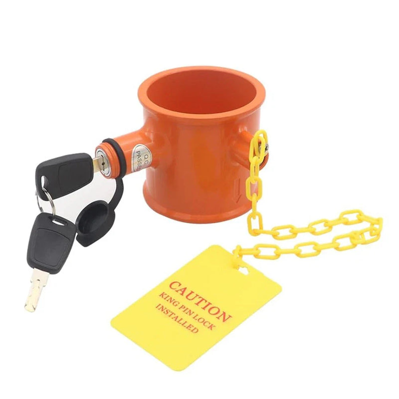 Orange Trailer RV Camper 5th Wheel Anti Theft Pin Lock