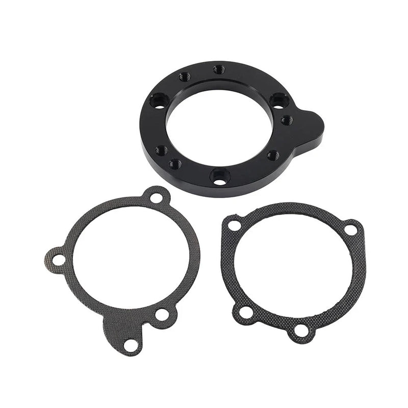 Harley CV & S&S Super E Carb Black Air Filter Cleaner Adapter Plate