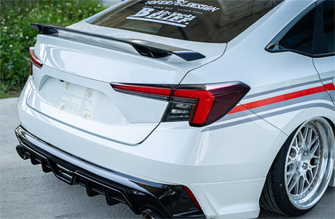 Chevrolet Malibu Sedan Glossy Black Rear Spoiler Wing Lip (2013-2022)