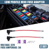 Car 32V Low Profile Mini Fuse Adapters with 3A Fuses