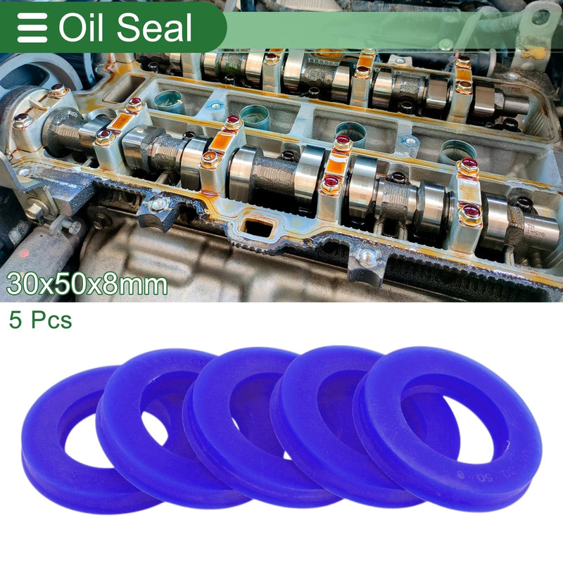 Make Model 5 Pcs Oil Seal 30x50x8mm Rotary Shaft Seal TPU High Pressure