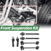 Jeep Grand Cherokee 6 Pcs Front Suspension Kit Tie Rod Ends Sway Bar Links