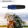 Motorcycle 10.5mm Aluminum Alloy Plastic Motorcycle Slider Frame Bolt 1 Set Blue