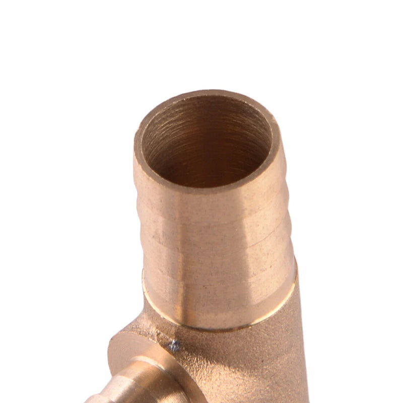 Fuel Tube Connector 5 x 16mm Tee 3-Way Hose Barb Brass Fitting
