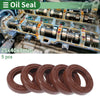 Oil Seal 25x40x8mm FKM Rubber Seal Ring Rotary Shaft 5 Pcs