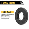 Oil Seal Rotary Shaft Seal NBR Rubber 25x52x7mm Black 5 pcs